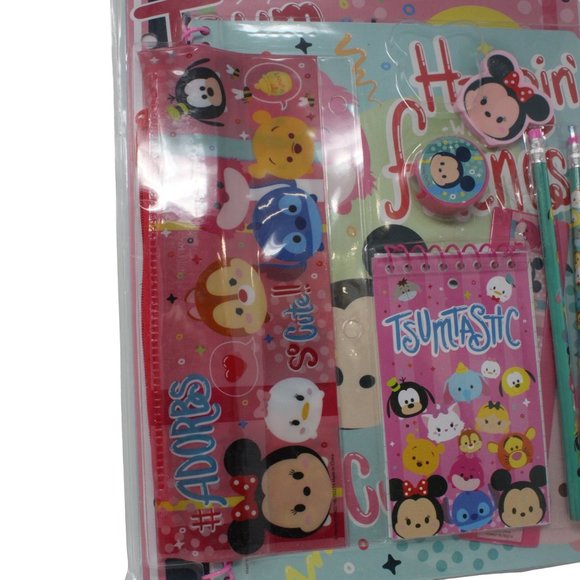 Disney TSUM TSUM 11PC School Supply Activity Stationary Set Multi Characters - Picture 3 of 6